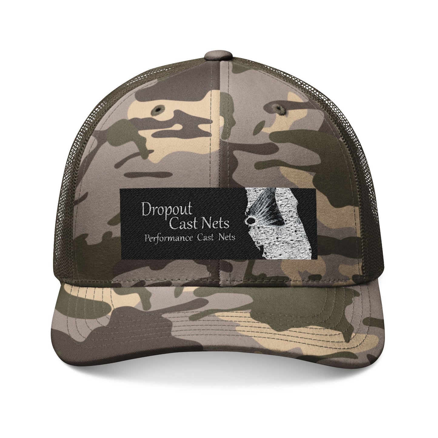 Camouflage Trucker Hat - Outdoor Adventure Gear, Fishing, Hunting, Casual Style, Unique Embroidered Design