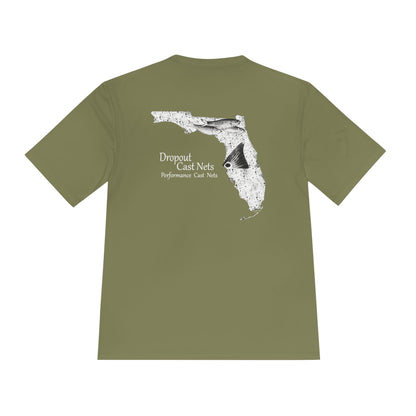 Moisture Wicking Tee - Fishing Lightweight Breathable Shirt by Dropout Cast Nets